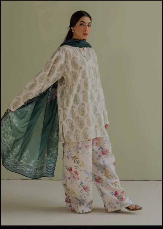 Coco by Zara Shahjahan Printed Lawn Suit stitched 3 Piece Summer Collection PAISLEY - 6B