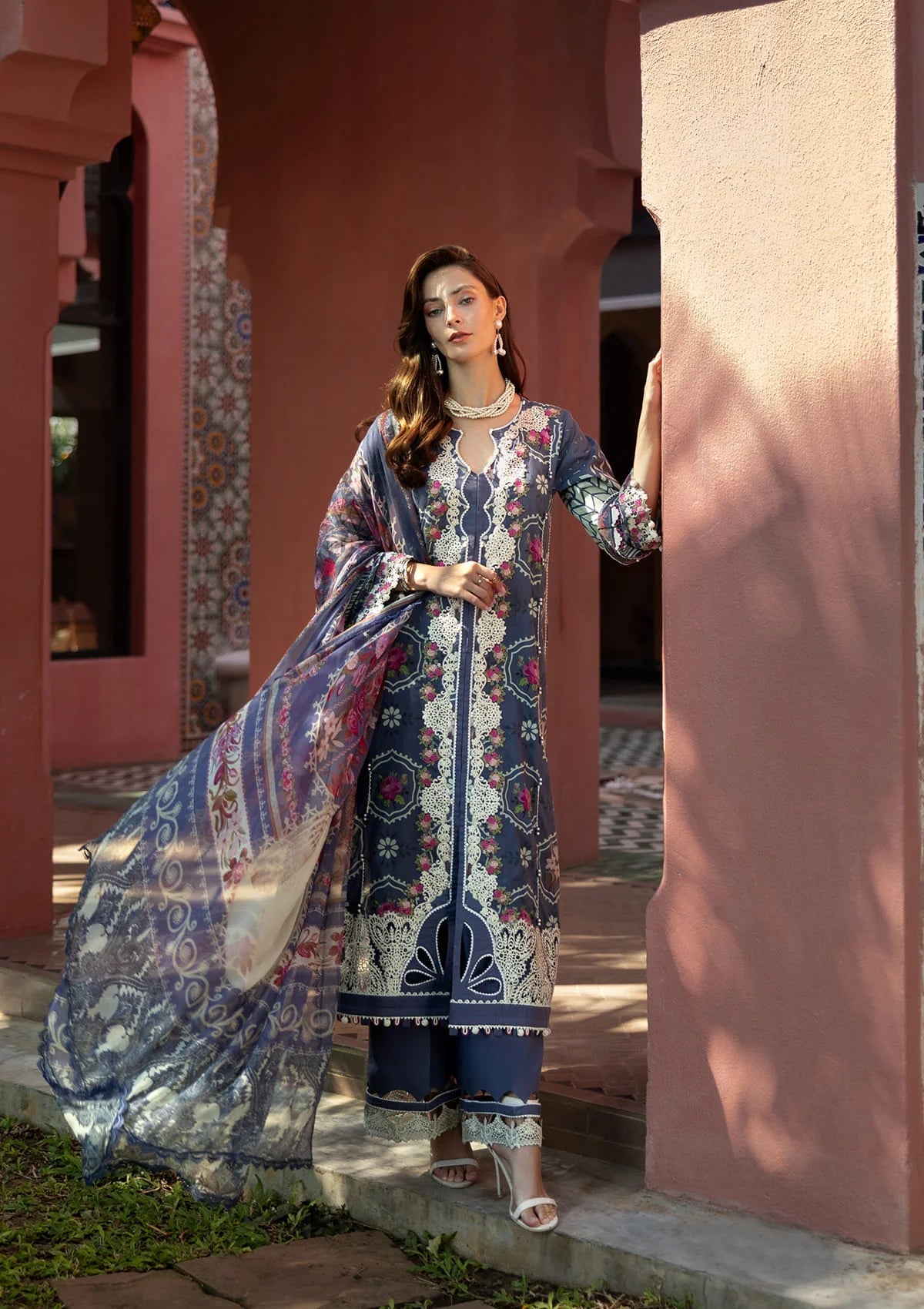 Elaf Embroidered Lawn Suits stitched 3 Piece EL25SL ETS-04A SYLVIE