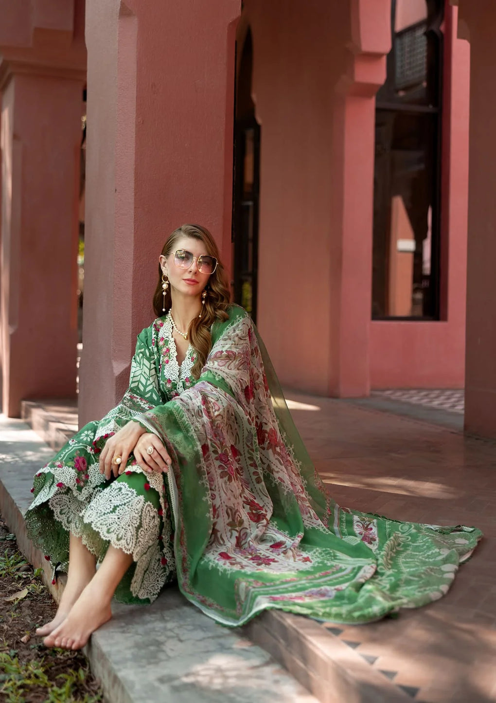 Elaf Embroidered Lawn Suits stitched 3 Piece EL25SL ETS-04B EDEN