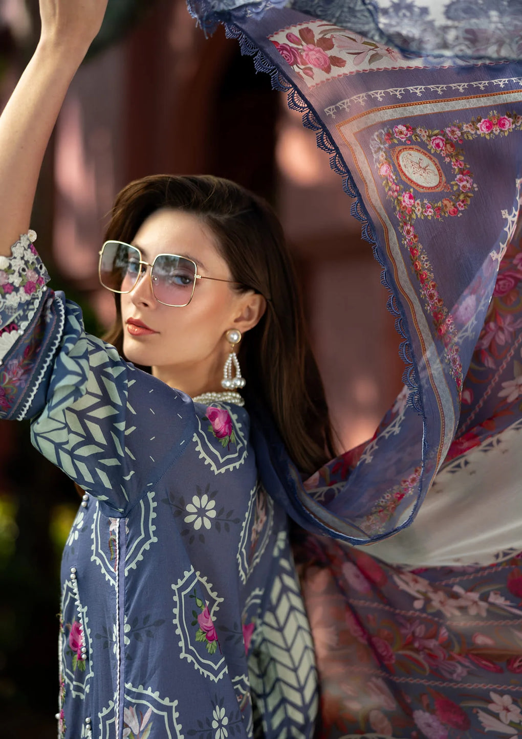 Elaf Embroidered Lawn Suits stitched 3 Piece EL25SL ETS-04A SYLVIE