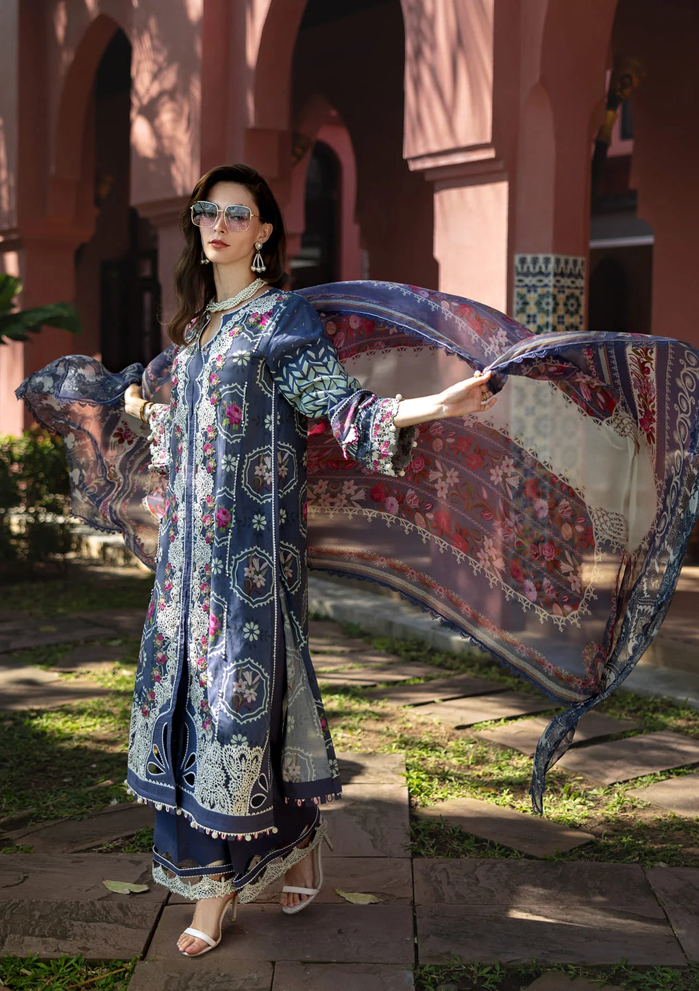 Elaf Embroidered Lawn Suits stitched 3 Piece EL25SL ETS-04A SYLVIE