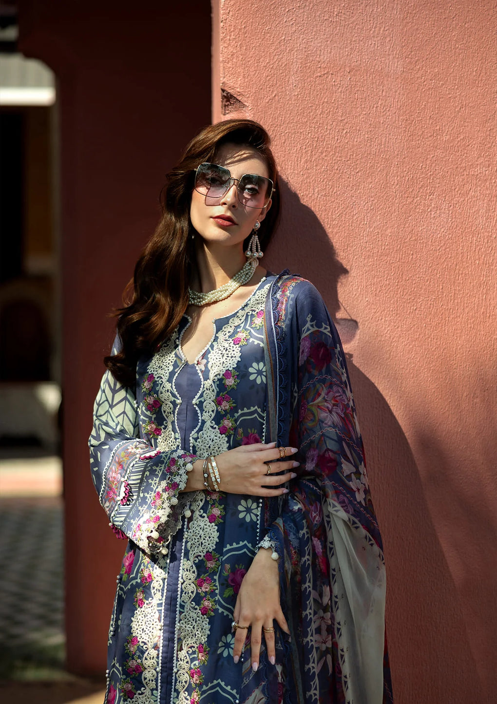 Elaf Embroidered Lawn Suits stitched 3 Piece EL25SL ETS-04A SYLVIE