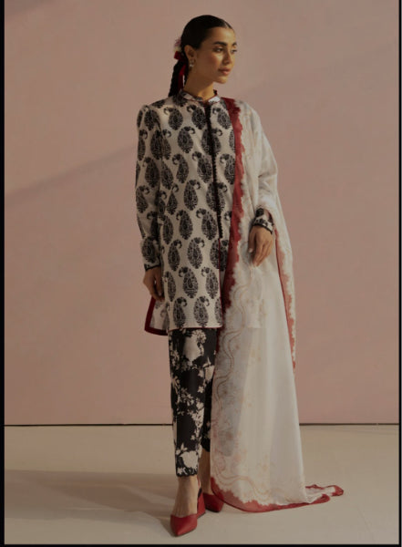 Coco by Zara Shahjahan Printed Lawn Suit stitched 3 Piece Summer Collection PAISLEY - 6A