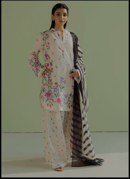 Coco by Zara Shahjahan Printed Lawn Suit stitched 3 Piece Summer Collection REENA - 4B